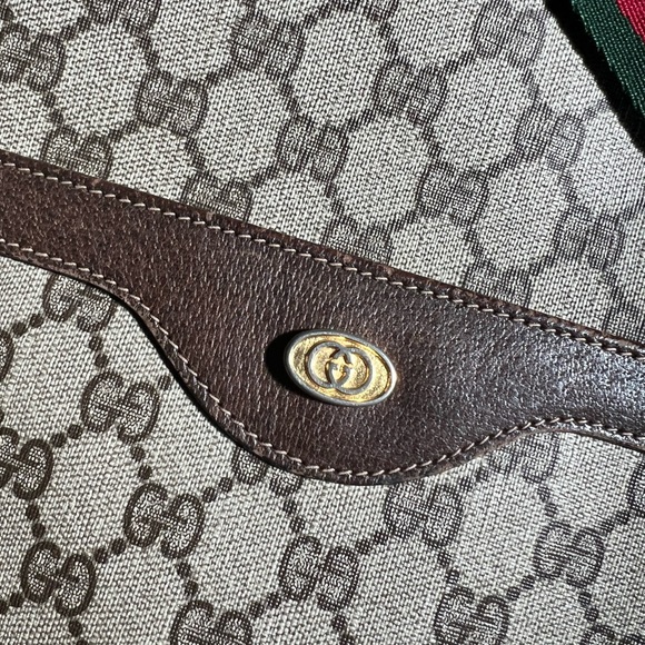 Authentic GUCCI Web Sherry Line Shoulder Tote Bag - Picture 9 of 13